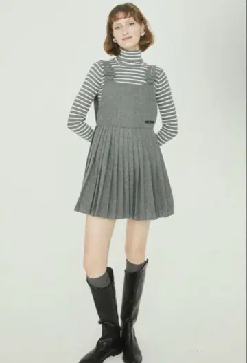 [새상품] 에피누 멜빵 원피스