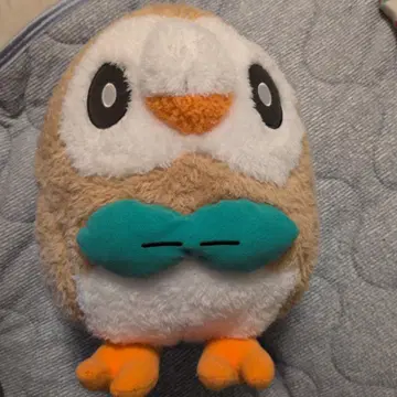 올빼미 봉제 인형 나비 넥타이 포함 약 30cm