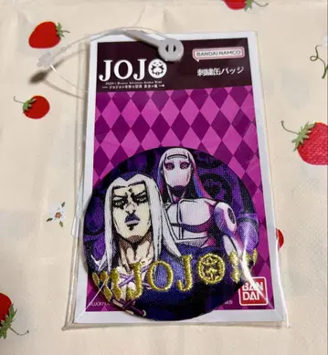 새상품 죠죠의 기묘한 모험 자수 캔뱃지 레오네 아바키오