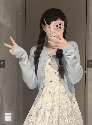 GRL 꽃무늬 자카드 플레어 원피스 gn389
