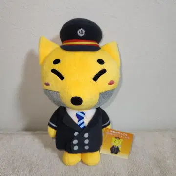 오미 철도 마스코트 캐릭터 역장 가 봉제 인형