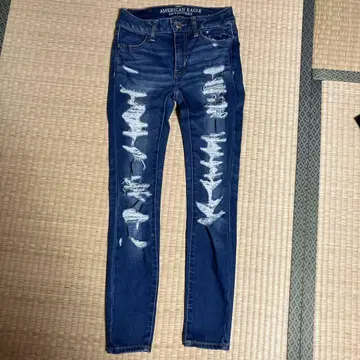 AMERICAN EAGLE 데미지 스키니 데님