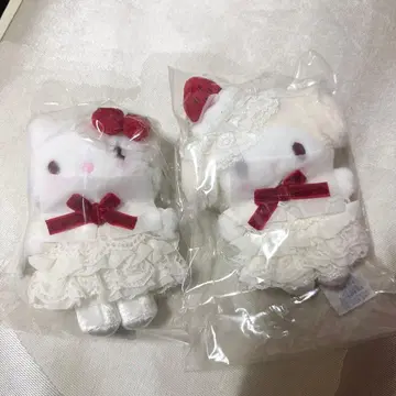 산리오 마스코트 백참 (숏케이크) 마이멜로디 헬로키티