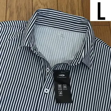 새상품 티고라 골프 스트레치 반팔 피케 셔츠 네이비 L