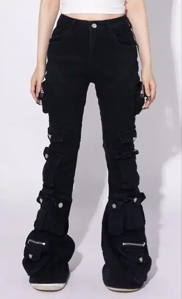 pocket flare denim