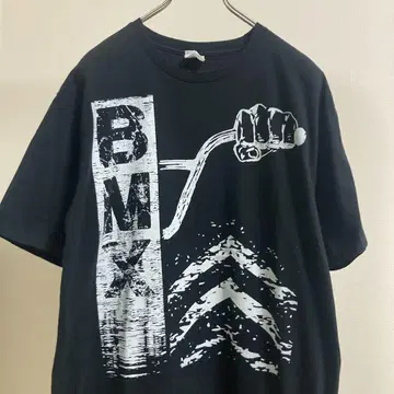 BMX 그래픽 티셔츠 스트리트 빅 프린트