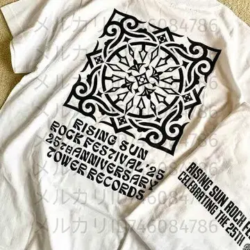 타워 레코드 RSR 콜라보 티셔츠 L 라이징선 한정판