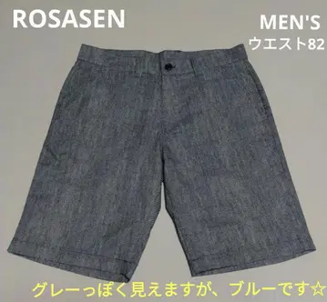 ROSASEN 로사센 남성용 하프 팬츠 블루 계열 허리 82