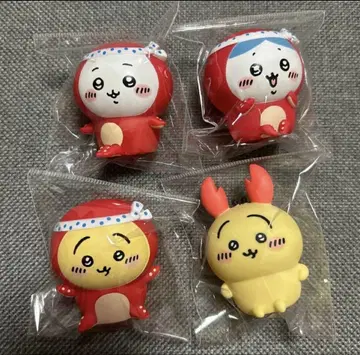 치이카와 타코야키 마스코트 3종, 게 토끼 마스코트 4개 세트 미사용