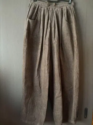 harapeco Corduroy Easy Pants - 베이지