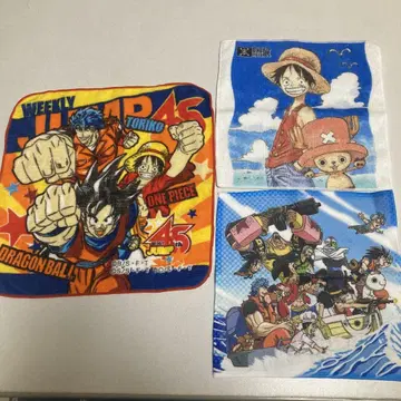 주간 점프 45주년 기념 핸드 타월 원피스전 핸드 타월 3개 세트