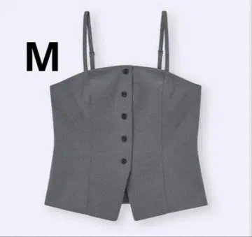 새상품 GU 프론트 버튼 뷔스티에 M