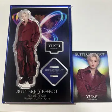 BUTTERFLY EFFECT 야기 유세이 아크릴 스탠드 & 포토 카드