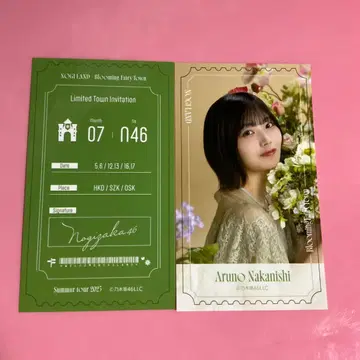 나카니시 아루노 NOGI메쿠리 B상 티켓풍 스티커