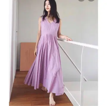 코튼 보일 플레어 원피스