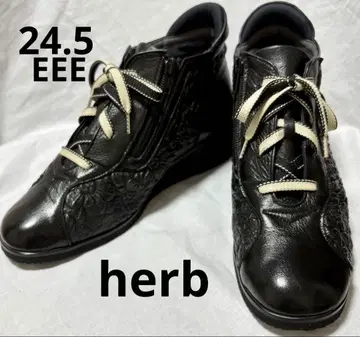 herb 허브 숏부츠 웨지솔 컴포트 사이드 지퍼