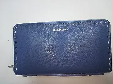 Hush Puppies 파랑 셀보 더블 지퍼 장지갑 핸들