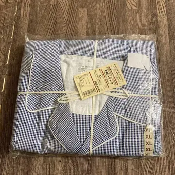MUJI 남성용 파자마 XL 체크 무늬