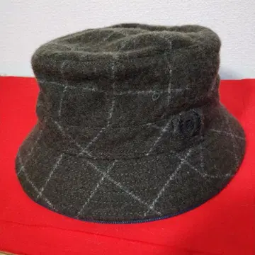 레어 챕스 랄프 로렌 체크 햇 58cm 다크 그린