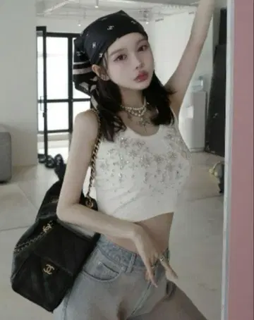 darich 다리치 주얼리 리브 슬리브리스 상의