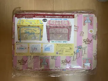 [새상품 미개봉] 톰과 제리 창문 접이식 수납 BOX 핑크