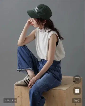 nugu klee 모크넥 핀턱 슬리브리스