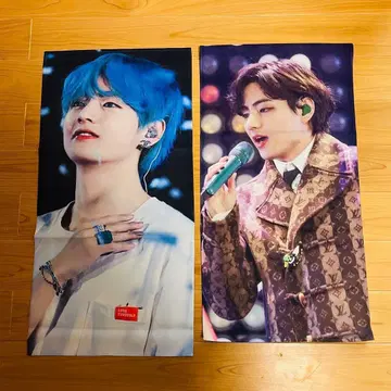 [새상품급] BTS V 태태 김태현 슬로건 2종류 세트 K-POP