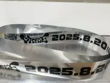 crazy raccoon CR 페스티벌 2025 은색 테이프 풀 1개