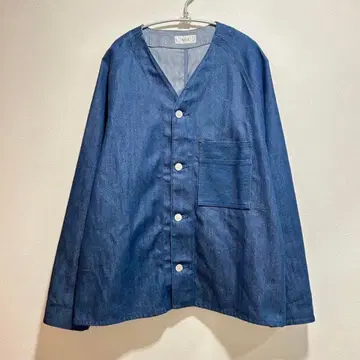 [새상품급] KIJI 키지 노카라 데님 자켓 XL size 4