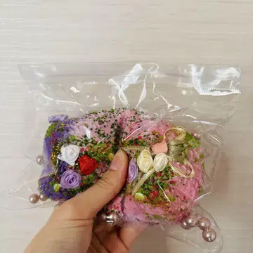 장미꽃 화원 스퀴즈 꽃밭 보라색 핑크 예술계 아트 taba squishy