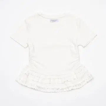 Frill crewneck T-shirt Smyeon