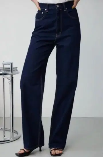 AZUL BY MOUSSY 하이웨스트 와이드 데님 S