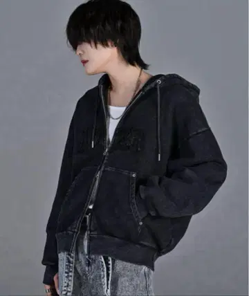 ADRER heavy weight shorts zip parker