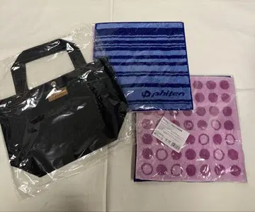 파이텐 데님 미니 토트 타월 손수건 4매