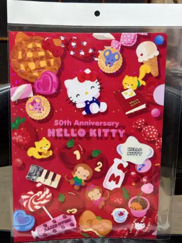 50주년 기념 헬로키티 클리어 파일
