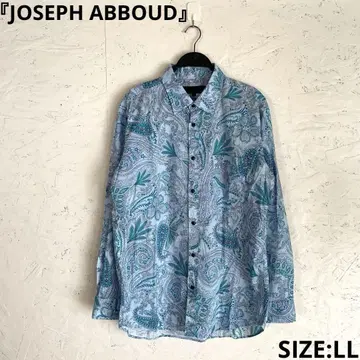 [ JOSEPH ABBOUD ] 긴팔 페이즐리 무늬 셔츠 코튼 셔츠 LL