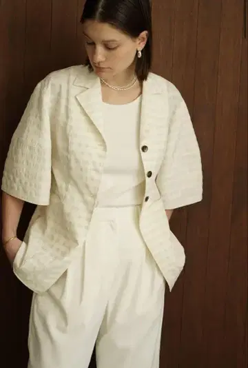 GINGHAM CHECK DOME SLEEVE SHIRT CLANE