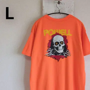 POWELL 파우엘페랄타 티셔츠 오렌지 RE-ISSUE L