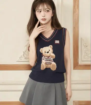 Darich 다리치 D 베어 니트 베스트