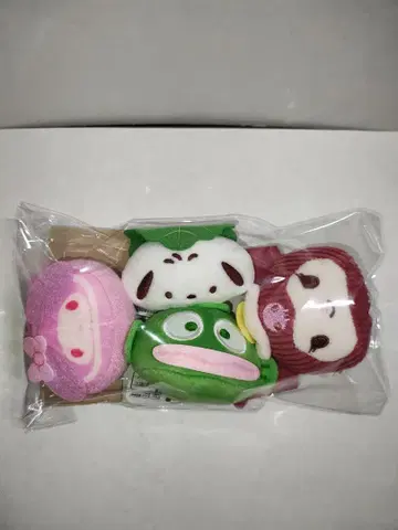 산리오 화과자 티타임 화과자 마스코트 4점