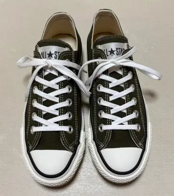 컨버스 일본제 올스타 J 카키 OX 23.5cm