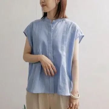 어반 리서치 도어스 린넨 프렌치 슬리브 셔츠 린넨 100%