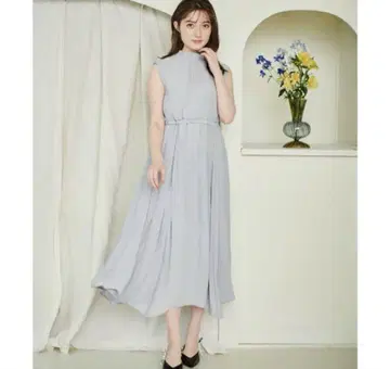 택 포함 새상품 Noela 노엘라 롱 원피스 블루