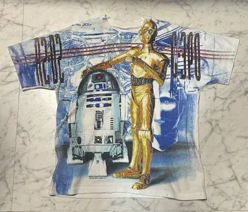 90년대 스타 워즈 티셔츠 R2D2 C3PO