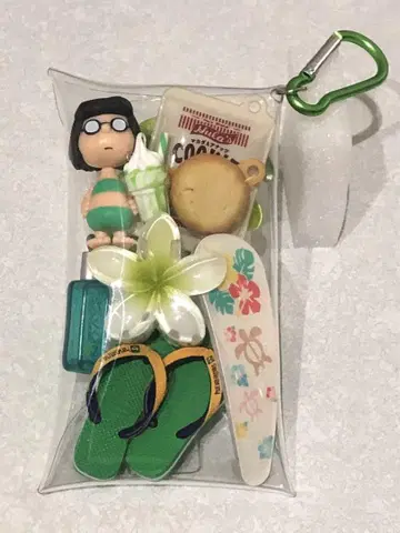 가챠 파우치 마시 Hawaii에서 바캉스 그린 계열 1개