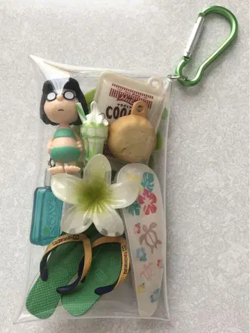 가챠 파우치 마시 Hawaii에서 바캉스 그린 계열 1개