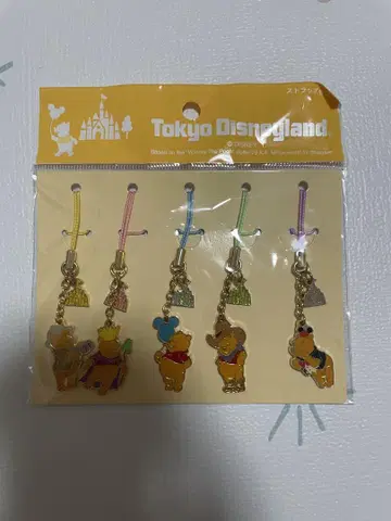 디즈니 곰돌이 푸 스트랩 세트 TDR POOH 5개 세트