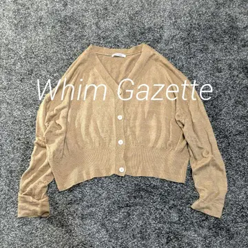 Whim Gazette 윔 가젯 린넨 니트 가디건
