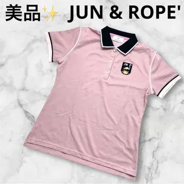 새상품급 JUN & ROPE 골프 피케 셔츠 핑크 SIZE L