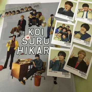 KOI SURU HIKARI 클리어 파일 포토 카드 눈금자